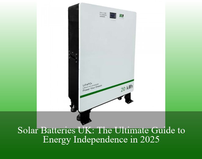Solar Batteries UK: The Ultimate Guide to Energy Independence in 2025